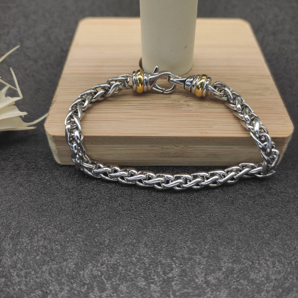 David Yurman 6mm Two-tone Hook Bracelet - Picture 8 of 9